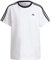 adidas Damen Essentials 3-Stripes Tee, White/Black, XS
