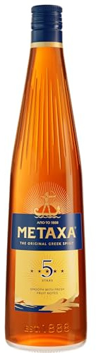 Metaxa 5 Sterne mit 38% vol. | Einzigartiger Brandy aus Griechenland (1 x 0,7l)