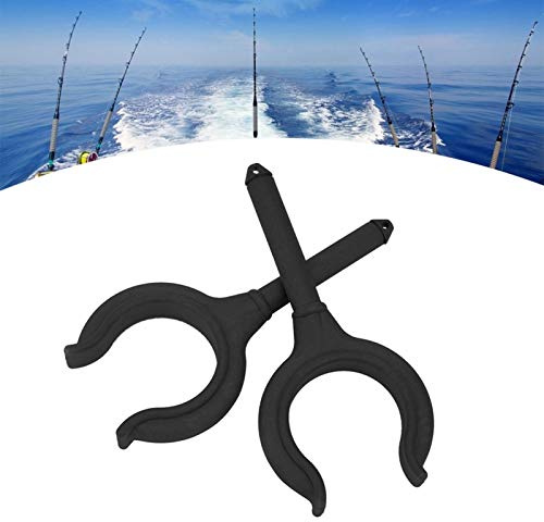 Boot Ruderschloss,Angelrutenhalter Halterung,2 STK Boot Ruderschloss Angelrutenhalter Halterung Marine Schlauchboot Zubehör für Kajak,Kanu,Marineboot,Dinghy(Schwarz)
