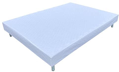 Kosmi - Sommier tapissier à Lattes 140x190 cm sur Pieds pour lit 2 Places - en kit à Monter