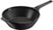 Tefal E24919 Robusto Aluguss Wokpfanne 28 cm, einfache Reinigung, Antihaftversiegelung, Thermo-Signal Temperaturanzeiger, spülmaschinenfest, induktionsgeeignet, Schwarz