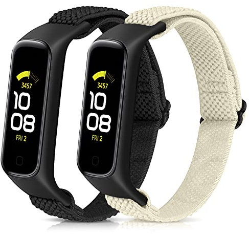 Vodtian Elastisch Armband Kompatibel mit Samsung Galaxy Fit 2 Armband für Damen Herren, Verstellbares Ersatzarmbänder Nylon Loop Sport Uhrenarmband für Galaxy Fit 2
