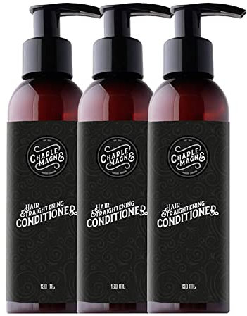 Charlemagne Haar Conditioner für Herren - 3x 200 ml, Mediterranean Breeze-Duft - Leave In Anti Haarbruch Conditioner für glattes, weiches Styling - Haarspülung & Haarpflege Männer - Made in Germany