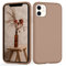 HGH für iPhone 11 Hülle Silikon mit 1 Lanyard Handyhülle für iPhone 11 Hülle Ultra Dünn Rundumschutz mit Weichem Microfiber-Innenfutter kameraschutz Schutzhülle für iPhone 11 Case Braun Khaki