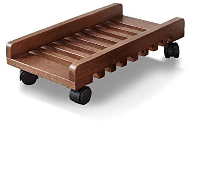 arzarf Soporte de Madera Maciza for Ordenador de Estudio, Base de chasis de CPU de Oficina de Roble de refrigeración extraíble