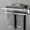 Towel Rail Wall Mounted,Towel holders for bathrooms,Self adhesive Towel bar,Towel Rack,silver 23inch(58cm)