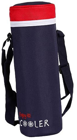 Sharplace Sac Isotherme pour Bouteille d'eau, avec Sangle réglable pour Bouteille d'eau, Sac fourre-Tout étanche pour Voyage, Li Rouge