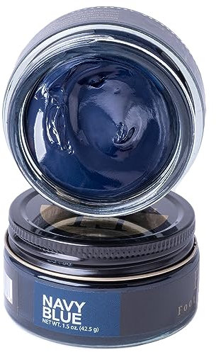 FootFitter Best Premium Lot de 2 crèmes de cirage pour chaussures, restauration, nettoyage et brillance des chaussures et bottes - Fabriqué aux États-Unis - Plusieurs couleurs, bleu marine, 1.5oz
