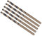CoCud Torsion Foret Mèches, 2,5 mm Coupe Bord, Titane & Nitrure Revêtement Haute Vitesse Acier 4341 Rond Tige - (Applications: pour Inox Acier Perçage Machine), 5-Pièces