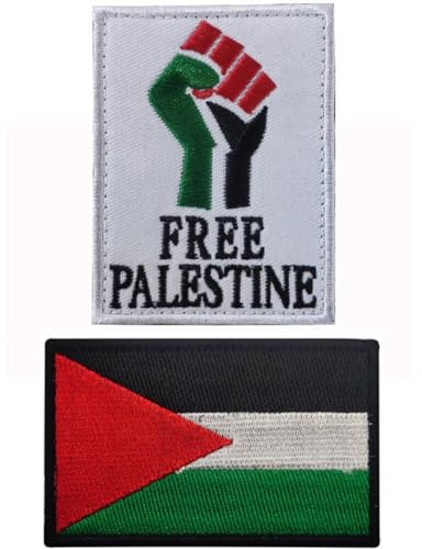 Bemvp Aufnäher Palästina-Flagge, 2 Stück, Gratis Palästina-aufnäher Zum Aufbügeln Für Kleidung, Aufkleber, Aufnäher Auf Kleidung, Selbstgemachter Aufnäher, Taschenabzeichen