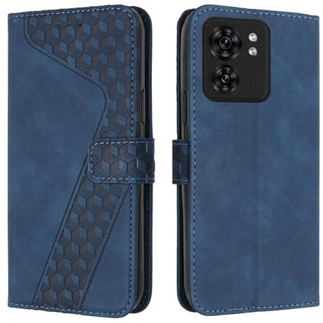 OKZone Coque pour Motorola Moto Edge 40, Etui Protection Housse Premium en Cuir PU Portefeuille Étui Téléphone [Fermoir Magnétique] [Fentes pour Cartes] Flip Case pour Moto Edge 40（Bleu