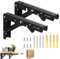 20cm Klappwinkel Klappscharnier mit Arretierung 2 Stück Klappkonsole Schwerlast Klappscharniere für Tischplatten Klappscharnier Klappscharnier Wandmontage 90°Geeignet für Küche, Büro, Tisch, Wand