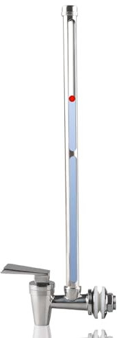 GWENBHMTOOL Robinet en acier inoxydable de 33 cm avec vue claire du niveau d'eau compatible avec le système de filtration d'eau alimenté par gravité Berkey et Waterdrop (33 cm)