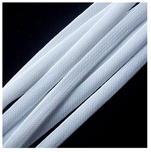 Organizador Cables,Cubre Cables,Cable Management Color puro aislado trenzado manga apretada alambre de mascota manga expansible de cables ignífuga ignífuga trenzado trenzado tubo de malla(White,100M-8