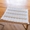 KnSam 4er Set Tischsets Platzsets Abwaschbar Natur Quadratisch 30x50CM, Baumwolle Leinen Platzdeckchen Abwaschbar Natur Weben Geometrisch Muster mit Quaste, Tischuntersetzer Esstisch Beige Braun
