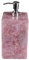 Rosenquarz-Seifenpumpe I Quarz-Handwaschpumpe I Rosenquarz-Lotionspumpe I Rosenquarz-Seifenspender I Quarz-Geschenkpumpe 7,6 x 7,6 cm