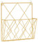 Gold Iron Wire Bathroom Magazine Rack, Wall Mounted File Holder & Magazine Organizer for Home, School, Dorm, Newspapers & Books