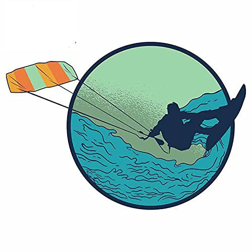 13 cm x 9,4 cm für Kite Surfer Motorrad Auto Aufkleber Comical Aufkleber Klimaanlage Reparatur