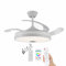LUMIKING Ventilador de Techo RGB con Bluetooth - 108 cm de Ancho con Aspas Retráctiles, Música y Luz LED - Silencioso con Lámpara y Moderno Multifunción con Mando a Distancia y APP