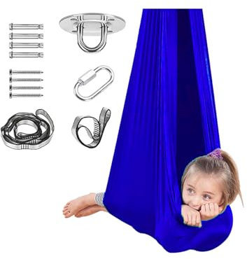 Tuxuseo Altalena Per Bambini | Altalena Sensoriale Compatta | Multifunzionale Portatile Regolabile per Relax Cameretta Gioco Tranquillo Sala Giochi Meditazione Lounge