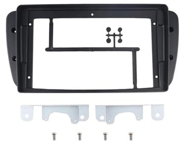 para Seat para Ibiza 6J 2008-2013 Marco Radio Panel Estéreo 2DIN 9 Pulgadas Arnés Cables Adaptador Cable Alimentación Y Decodificador CANbus Marco Radio Coche(Only Frame)