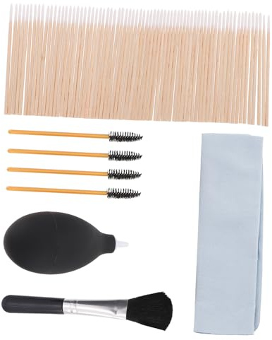 Vaguelly Headphone Cleaning Tool Kit with Brush Set and Cleaning Cloth for Earphones for Home Use Includes Air Blower and Cotton Swabs