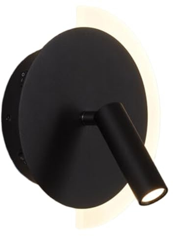 Wzxksoac Living Room Led Wall Lamp Spotlight Reading Lighting Bedroom Sconce Wall Light Stair Lamp Corridor Aisle Decor Lighting Black