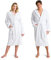 Möve Unisex Superwuschel Kapuzenmantel, Snow, M EU