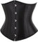 SZIVYSHI Femme Satin Serre Taille Lingerie Gothique Corset Véritable Sous Poitrine Bustier Shapewear Top