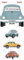 BRISA VW Collection - Volkswagen Kühlschrank-Büro-Pinnwand-Magnete mit Käfer/Beetle Motiven (3er Set/Final/Bunt)