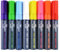 STATIONERY ISLAND Pennarelli Gesso Liquido Cancellabili, Pennarello Lavagna Cancellabili, Pennarelli Colorati Per Vetro, 8MM Set Di 8