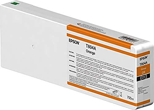 Epson C13T804A00 700 ml Ultra Chrome HDX Ink Cartridge for SureColor SC-P7000/SC-P9000 Printers - Orange