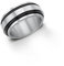 s.Oliver Herren-Ring IP Black Beschichtung Edelstahl Gr. 64 (20.4)-2012467