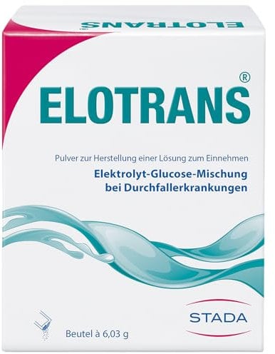 Elotrans Trinkpulver zur Elektrolyt- und Flüssigkeitszufuhr bei Durchfallbedingten Salz- und Wasserverlusten des Körpers, 10 Stück