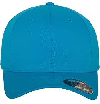 Flexfit Unisex Cap Wooly Combed, Unisex Baseballkappe, XXL, Carolina Blue