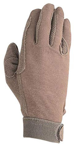 Hy5 Cotton Pimple Palm Gloves-Medium-Brown