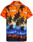 Mens Hawaiian Shirt Short Sleeve STAG Beach Holiday Palm Tree Fancy Dress Hawaii (XXL, Orange)