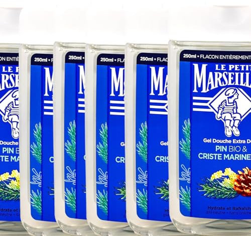 Le Petit Marseillais Pin Bio et Criste Marine - Duschgel mit Pinie und Meerfenchel 6x250 ml aus Frankreich