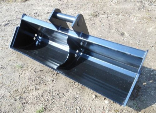 Baggerschaufel starr 100cm MS01 Aufnahme Radlader Minibagger Schaufel Schwarz
