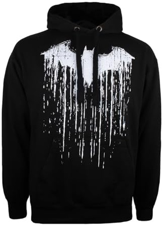 DC Comics Men's Batman Paint Hoodie