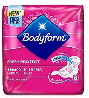Bodyform Normal Ultra 10 Sanitary Towels - TOAL 40 Towels (Pack of 4, Normal 10)