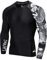LAFROI Men's Long Sleeve UPF 50+ Baselayer Skins Performance Fit Compression Rash Guard-CLYYB Asym Dragon Size SM