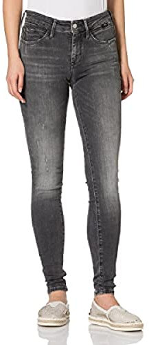 Mavi Damen Adriana Jeans, Grau, 26/28