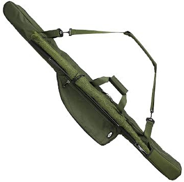 FLA NGT Profiler 135cm Twin Rod Sleeve Shelf Storage Rack for Fishing Equipment, Green, Metal or Durable Plastic