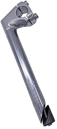 Sharplace Bike Quill Vorbau 25,4mm Lenker Klapp Fahrrad Griff Bar Riser 1Gabel Schwanenhals Stem für BMX Straßen Falten Bikes, Strand Cruiser Fahrräder - Silver