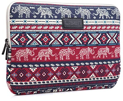 fdsmall Laptoptasche Schutzhülle Wasserdicht Neoprene, Laptop Sleeve Case Laptophülle Notebook Hülle Tasche für Acer/Asus/Dell/Lenovo/HP/Samsung (Elefantenmuster, 12 Zoll)