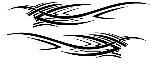 Riloer Auto Flamme Totem Körper Aufkleber, Universal Auto Seite Vinyl Aufkleber, 2 Stück