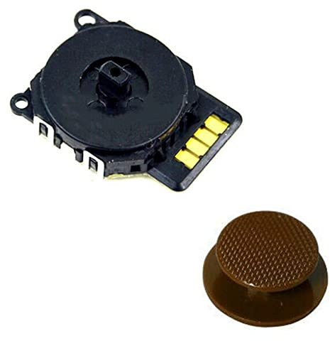 Genérico Analogue Joystick Compatible for Sony PSP 2000 Series (2001, 2002, 2003, 2004, 200X) Brown