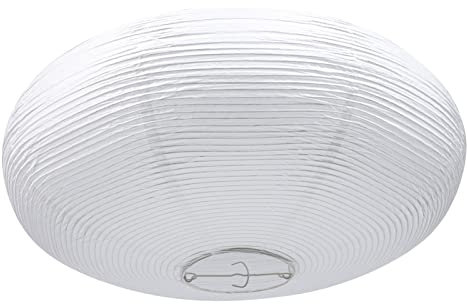 Uonlytech Einfache Papier Lampenschirm Japanischen Stil Decke Licht Weiß Baumwolle Papier Einfach Installieren