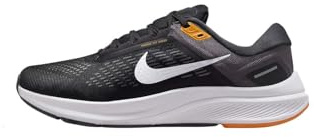 NIKE Air Zoom Structure 24 Men's Road Running Trainers Sneakers Shoes DA8535 (Black/Anthracite/Kumquat/Pure Platinum 003) (Numeric_9)